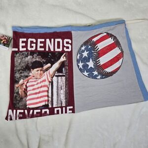 Upcycled baseball skirt blue Grey‎ burgundy recycled tshirts One Size